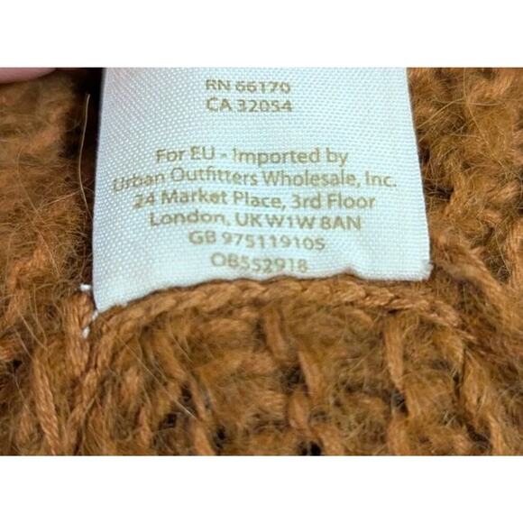 Free People All Mine Oversized Alpaca Blend Sweater Rust Orange Size Large B - Picture 3 of 7